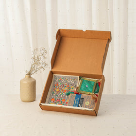 Diwali gift hamper - festive handpainted bambooless dhoop