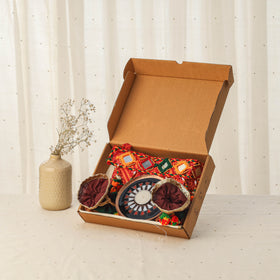 Diwali gift hamper - festive kutch embroidery toran