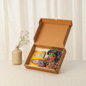 Diwali gift hamper - festive thread braided kathputli toran