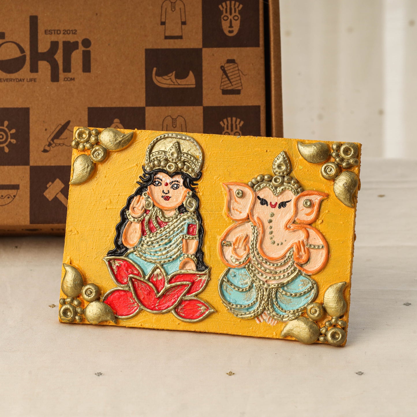 Diwali gift hamper - festive thread braided kathputli toran