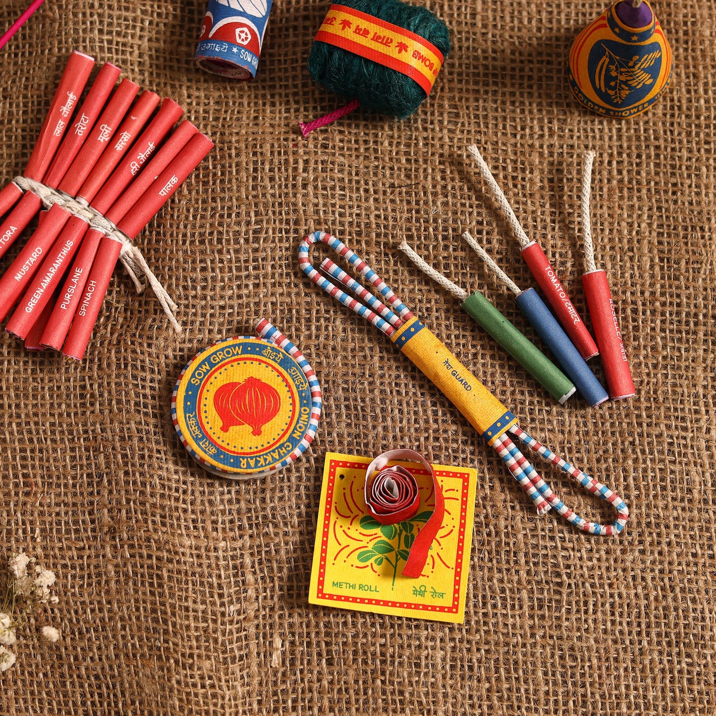 Diwali special! Plantable seed crackers 01 - handcrafted