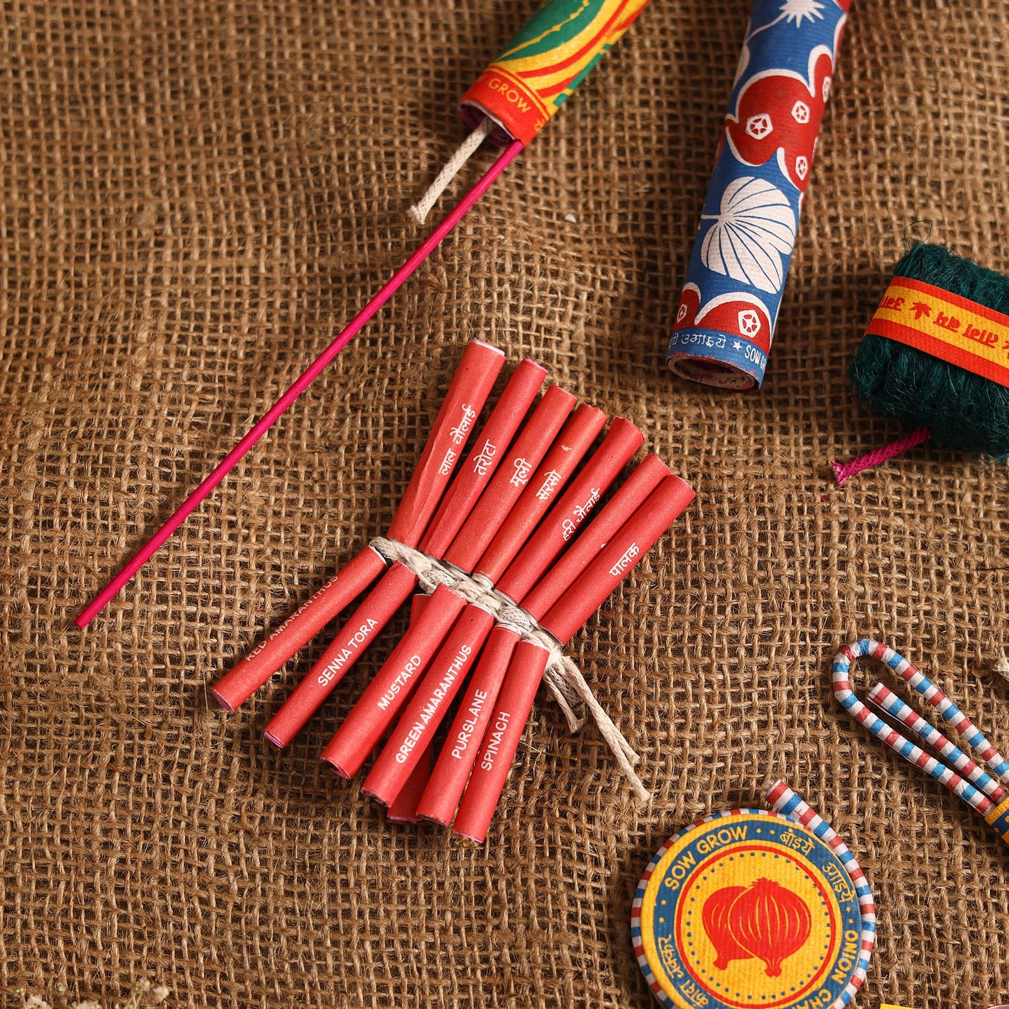 Diwali special! Plantable seed crackers 01 - handcrafted