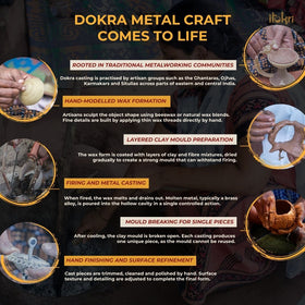 Bowfin fish - dokra brass handcrafted earrings 10