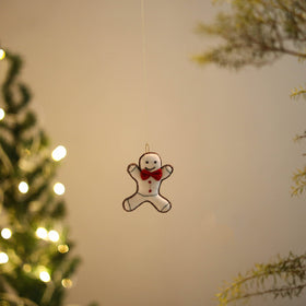 Shop Doll - Handmade Threadwork Stuffed Christmas Ornament