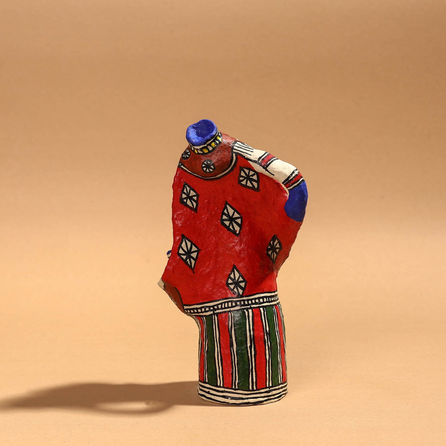 Buy Doll - Madhubani Handpainted Paper Mache Home Decor Item Online l iTokri.com