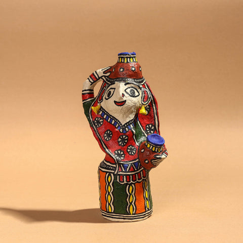 Buy Doll - Madhubani Handpainted Paper Mache Home Decor Item Online l iTokri.com