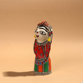  Doll - Madhubani Handpainted Paper Mache Home Decor Item 