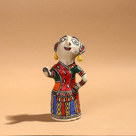  Doll - Madhubani Handpainted Paper Mache Home Decor Item Online l iTokri.com