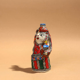 Doll - Madhubani Handpainted Paper Mache Home Decor Item