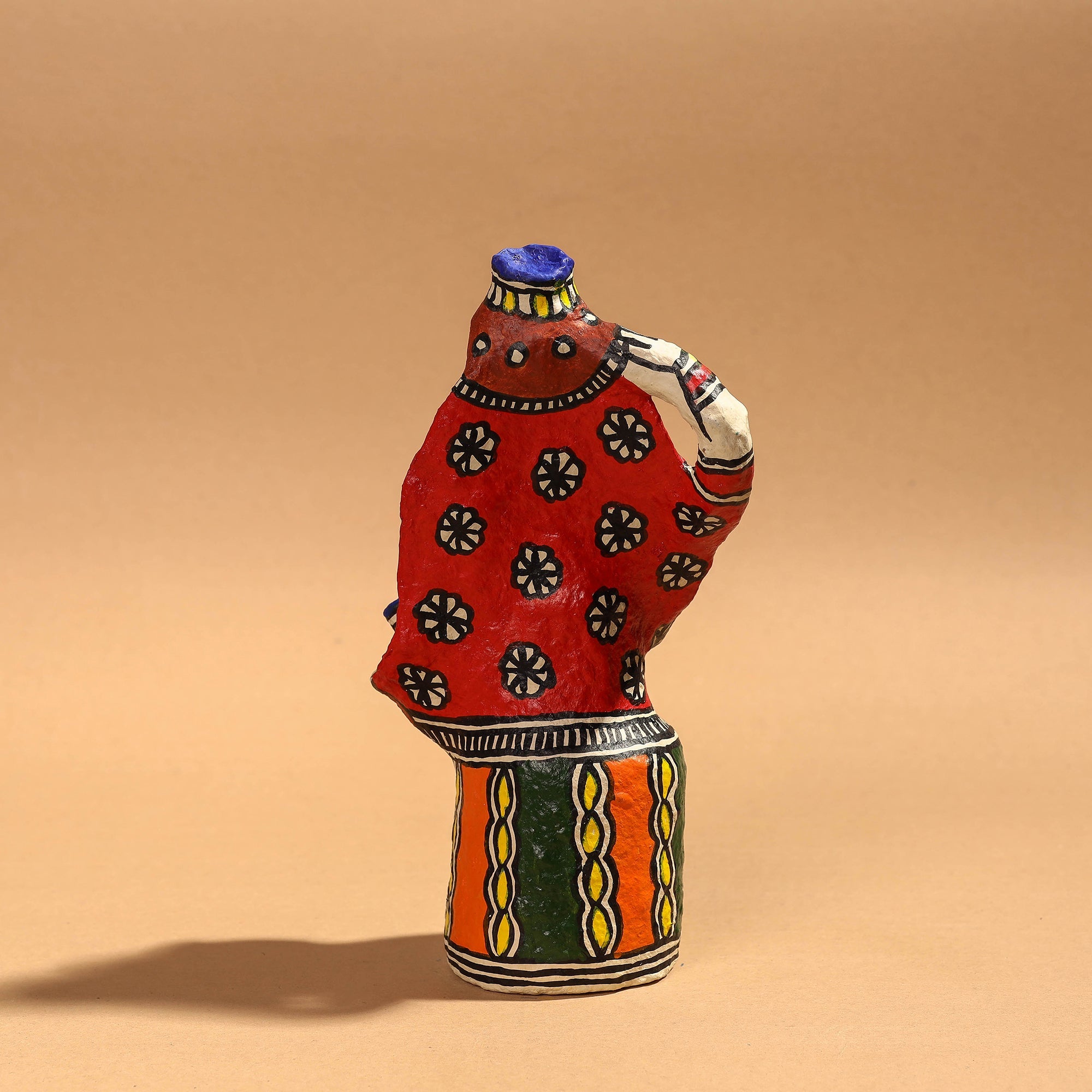 Buy Doll - Madhubani Handpainted Paper Mache Home Decor Item Online l iTokri.com