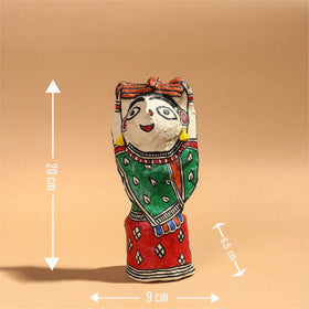 Buy Doll - Madhubani Handpainted Paper Mache Home Decor Item Online l iTokri.com