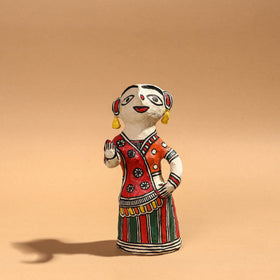 Buy Doll - Madhubani Handpainted Paper Mache Home Decor Item Online l iTokri.com
