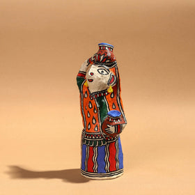 Doll - Madhubani Handpainted Paper Mache Home Decor Item