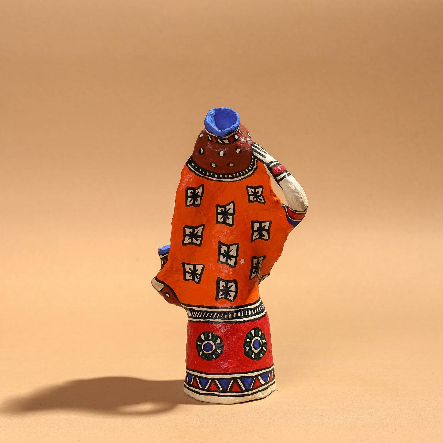 Buy Doll - Madhubani Handpainted Paper Mache Home Decor Item Online l iTokri.com