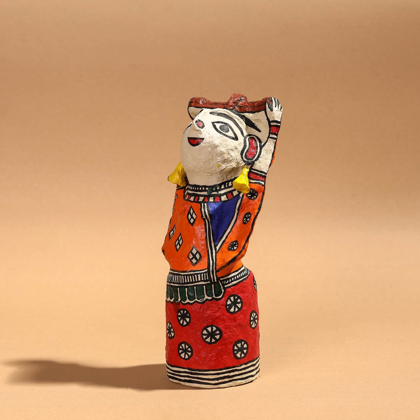 Buy Doll - Madhubani Handpainted Paper Mache Home Decor Item Online l iTokri.com