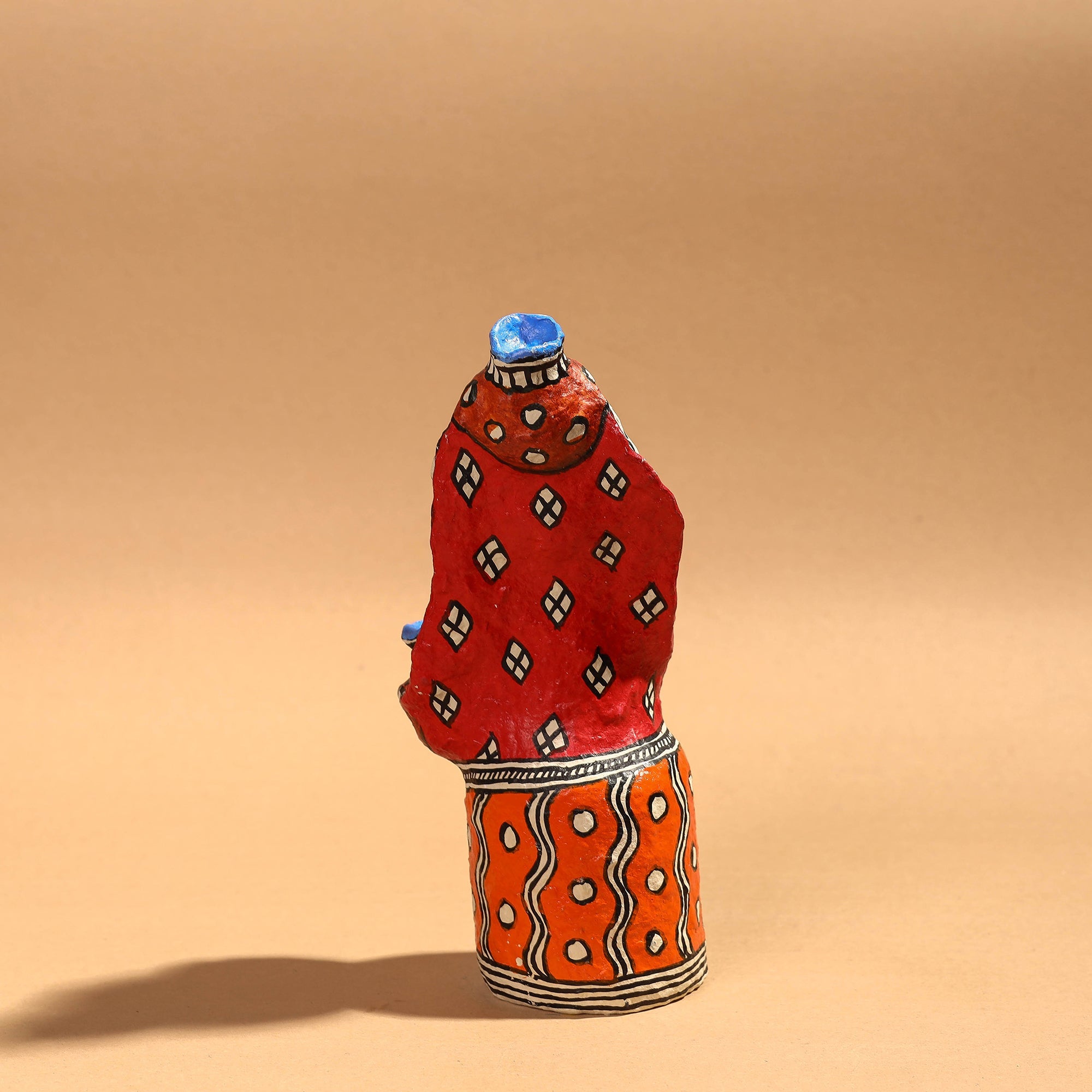Buy Doll - Madhubani Handpainted Paper Mache Home Decor Item Online l iTokri.com