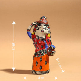 Doll - Madhubani Handpainted Paper Mache Home Decor Item
