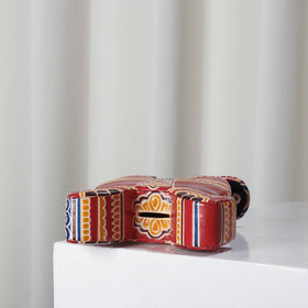  Double Horse Handcrafted Leather Money Bank 