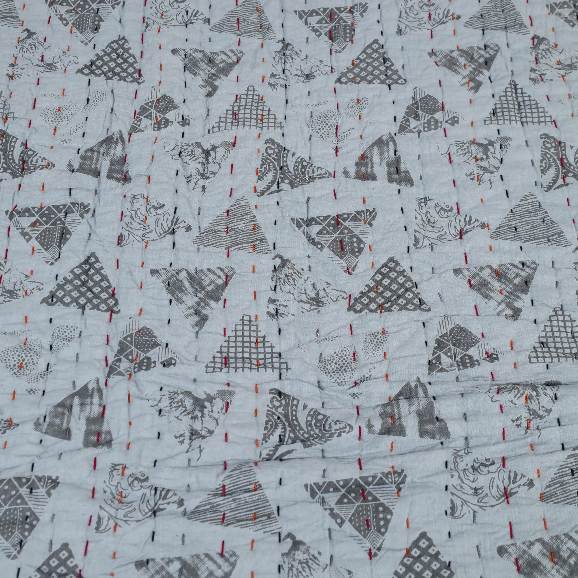  Double - Tagai Work Plain Cotton Quilt