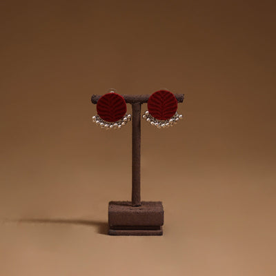 Drishti ghungroo work fabart handmade earrings - handcrafted