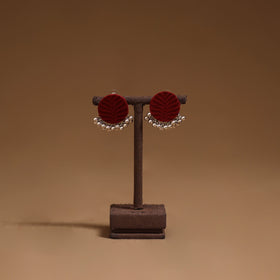 Drishti ghungroo work fabart handmade earrings - handcrafted