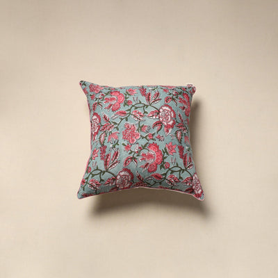 Cotton sanganeri cushion cover 147 - handcrafted