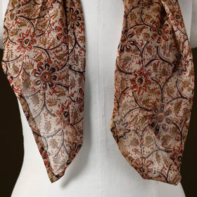 Kalamkari chanderi silk pendant necklace scarf 12