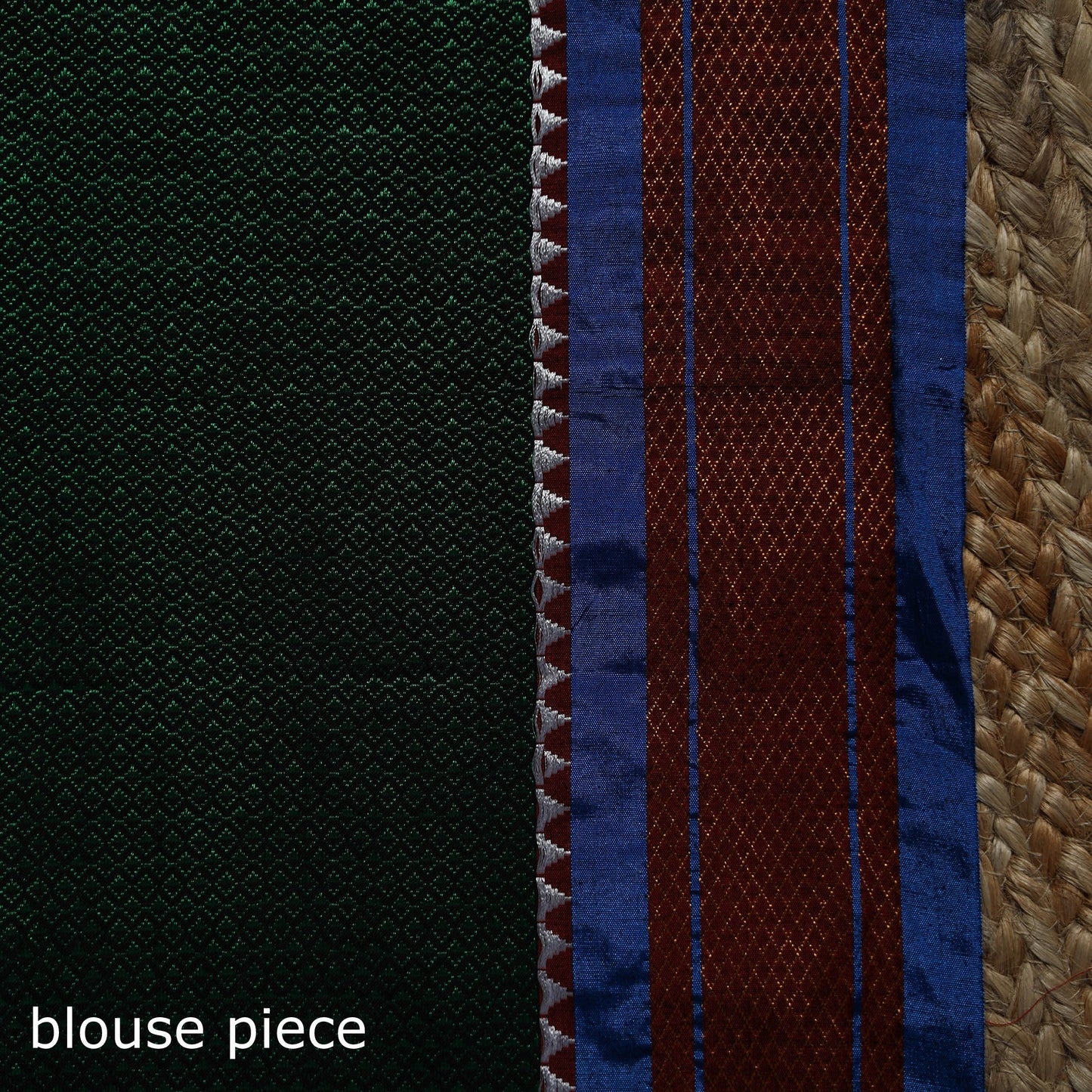 Silk cotton khun saree with ilkal pallu chikki paras border