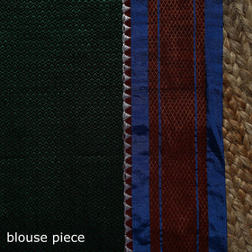 Silk cotton khun saree with ilkal pallu chikki paras border