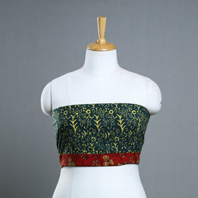 Blue - cotton pipad blouse piece 124 - handcrafted