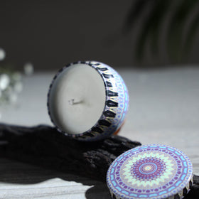 Eco-friendly premium tin coconut soy candle (small) 42