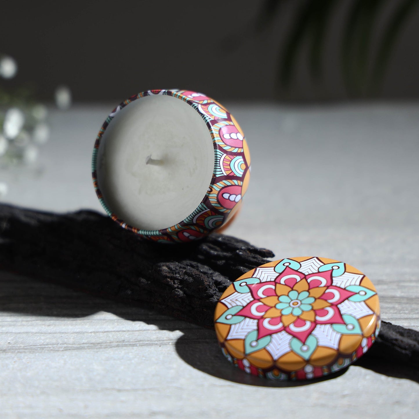 Eco-friendly premium tin coconut soy candle (small) 44