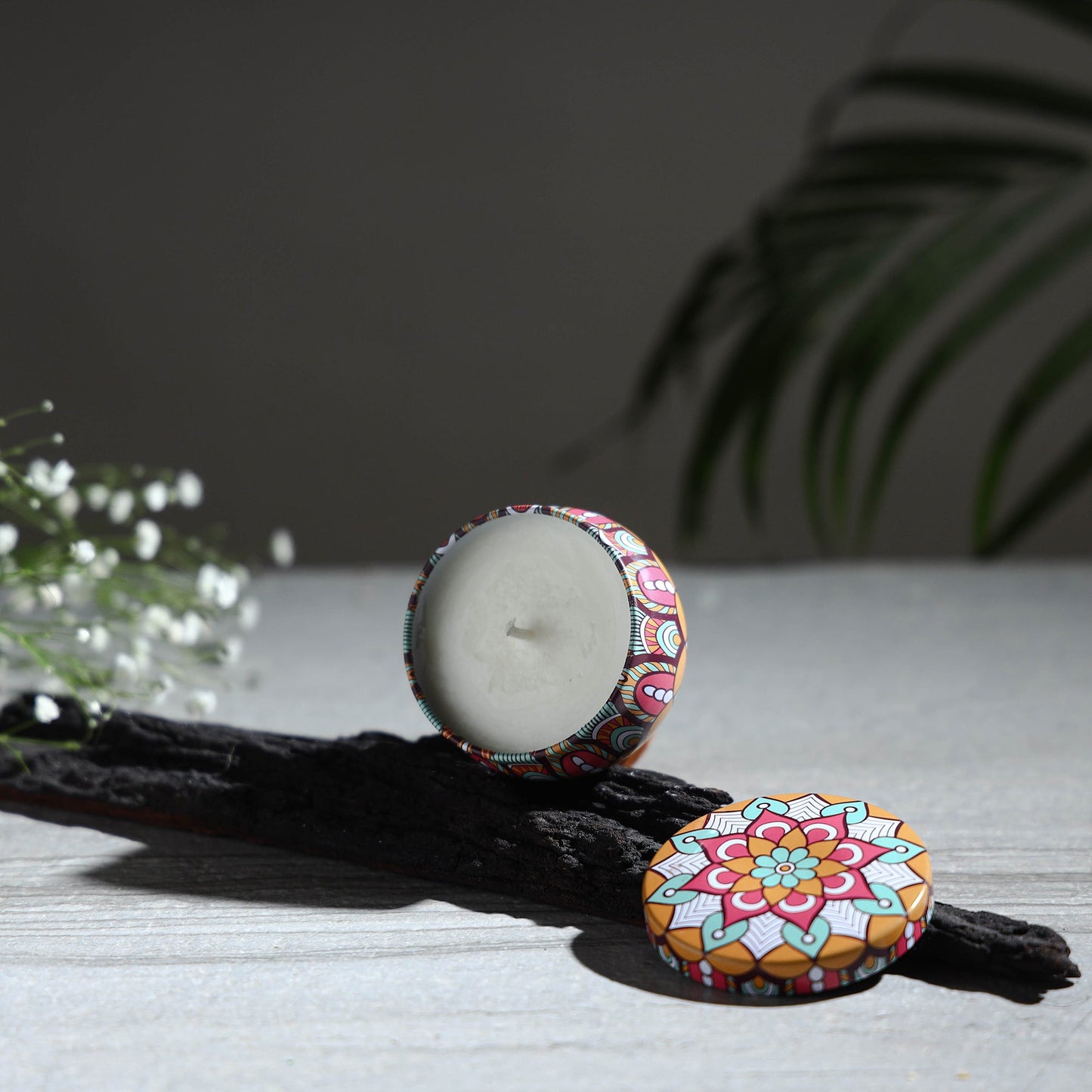 Eco-friendly premium tin coconut soy candle (small) 44