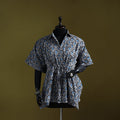 Hand batik cotton short kaftan 21 - handcrafted