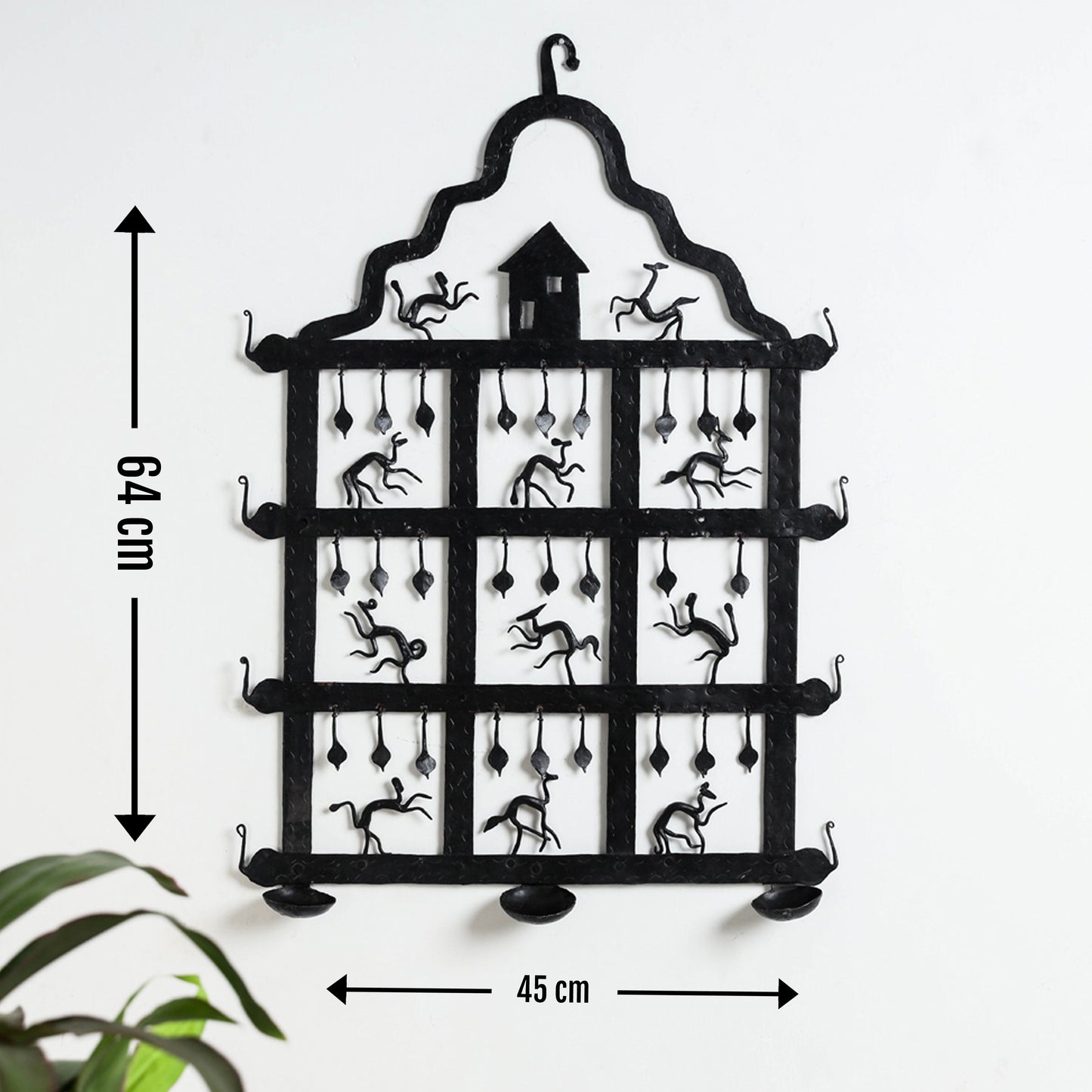 Deer - Bastar Tribal Wrought Iron Diya / Candle Stand Online in India 