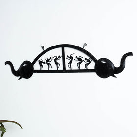 Elephant - Bastar Tribal Wrought Iron Wall Hanging Online in India 