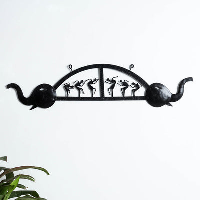 Elephant - Bastar Tribal Wrought Iron Wall Hanging Online in India 