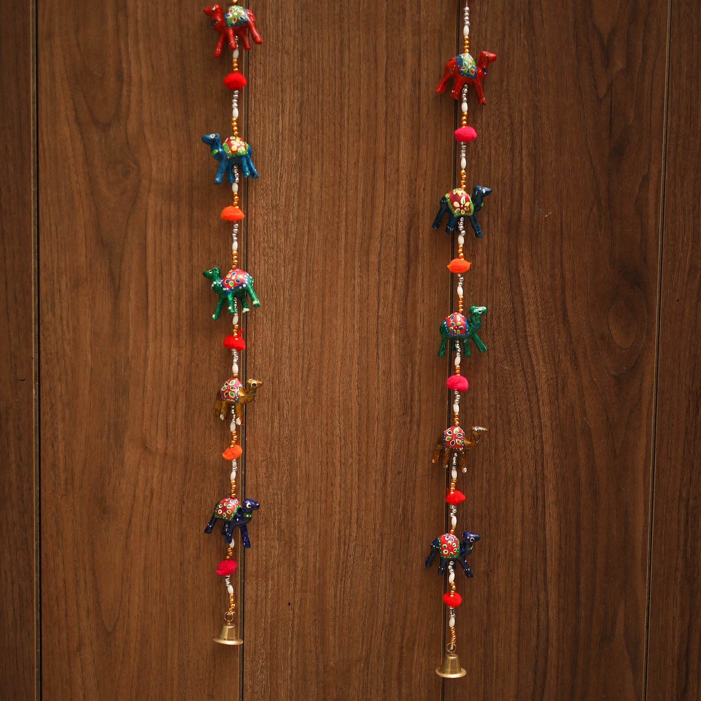 Elephant - decorative bead work handpainted hanging 10