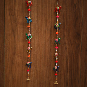 Elephant - decorative bead work handpainted hanging 10