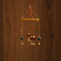 Elephant - decorative bead work handpainted jhumar hanging