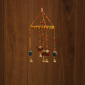 Elephant - decorative bead work handpainted jhumar hanging