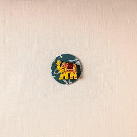  Elephant - Handmade Fabart Wooden Magnet 