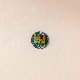  Elephant - Handmade Fabart Wooden Magnet 