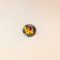  Elephant - Handmade Fabart Wooden Magnet 