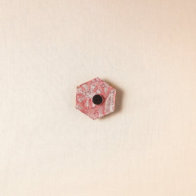  Elephant - Handmade Fabart Wooden Magnet 