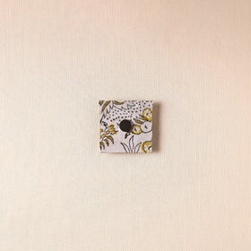 Elephant - Handmade Fabart Wooden Magnet 