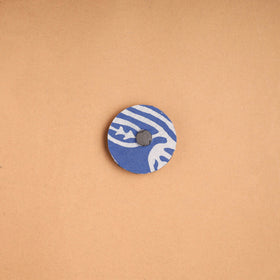  Elephant - Handmade Fabart Wooden Magnet 