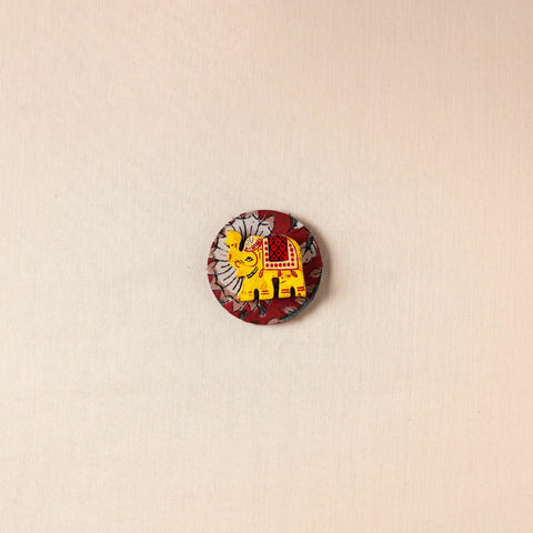 Elephant - Handmade Fabart Wooden Magnet 