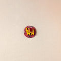  Elephant - Handmade Fabart Wooden Magnet 