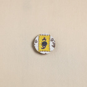  Elephant - Handmade Fabart Wooden Magnet